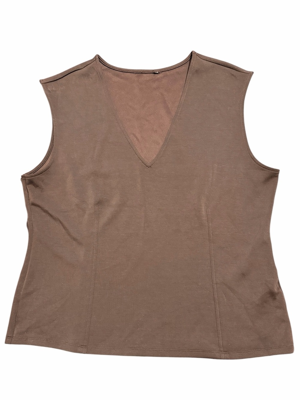 Banana Republic Cap Sleeve Scuba Top Extra Large Dark Oak Great condition